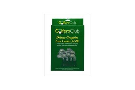 Golfer's Club Graphite Iron Headcovers With Zips
