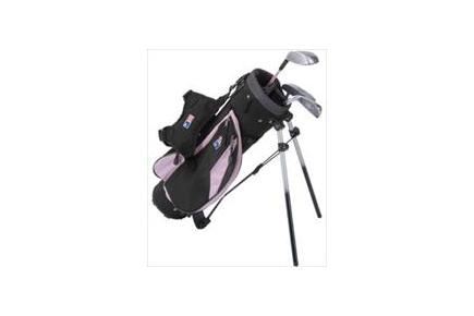US Kids Girls Pink System Stand Bag Starter Set - Ages 3-5