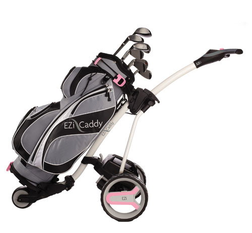EZiCaddy trolleys in the pink
