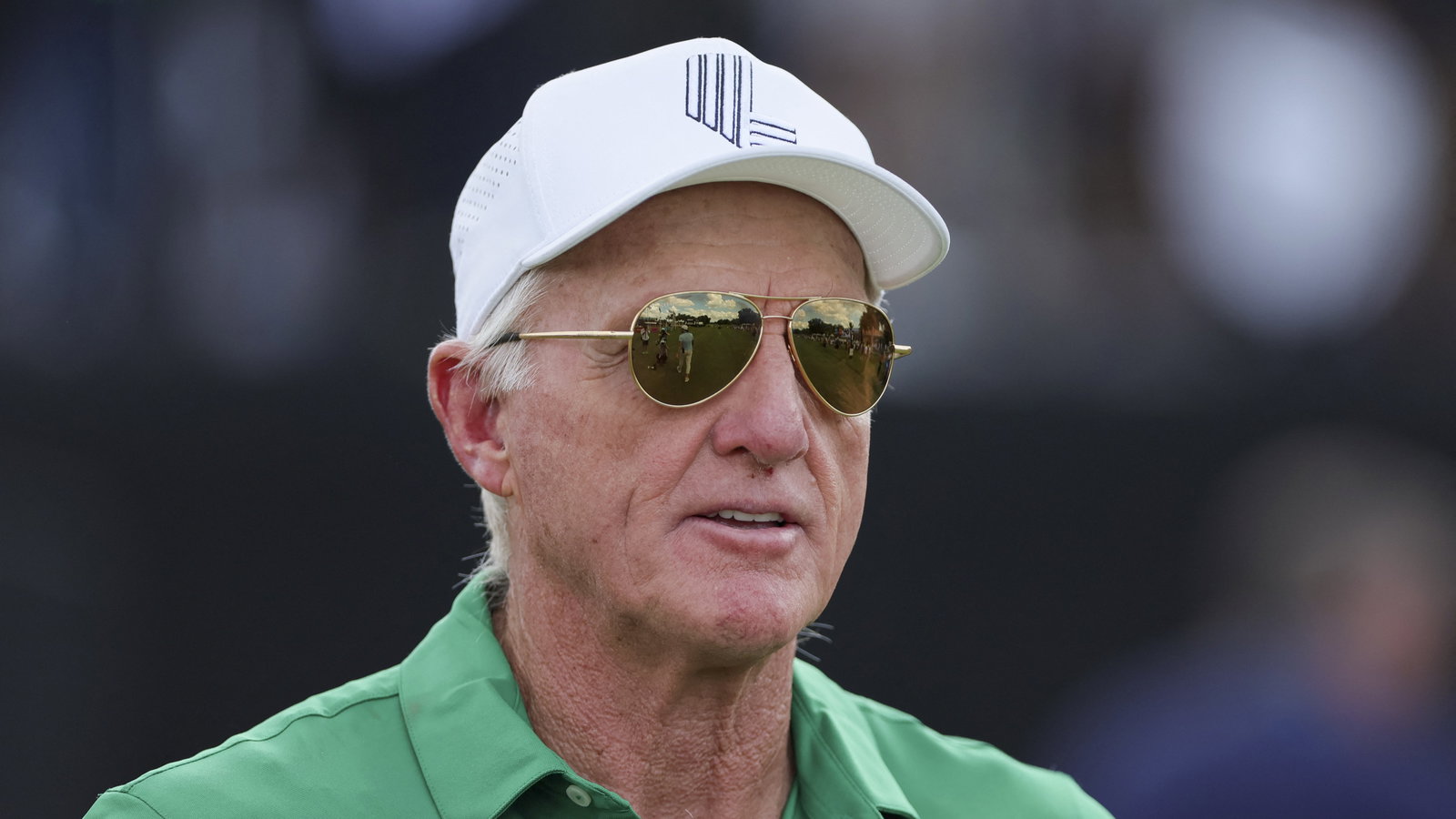 Greg Norman is at The Masters all week
