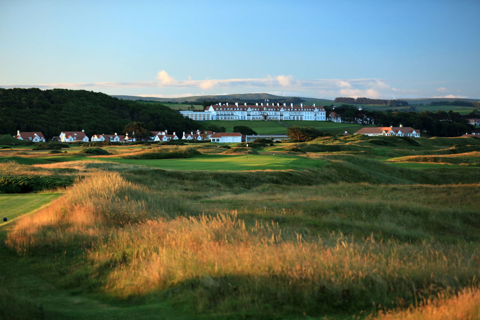 Turnberry’s grand hotel sits above the resort, which was opened in 1906