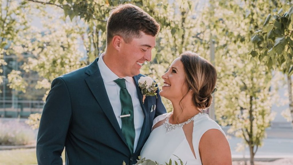 Justin Lower and his wife 