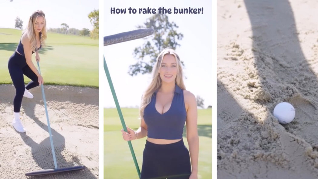 How to rake a bunker with Paige Spiranac