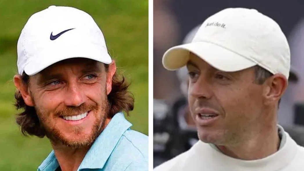 Tommy Fleetwood and Rory McIlroy