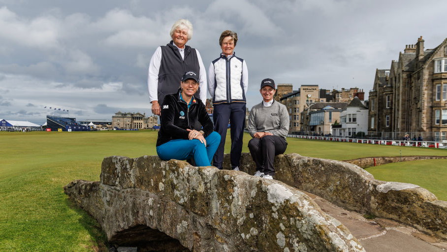 Karrie Webb on the 18th at St Andrews