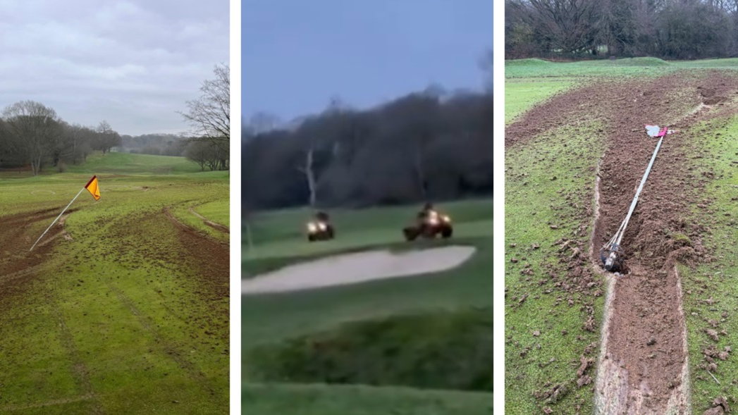Vandals have destroyed an Essex golf club