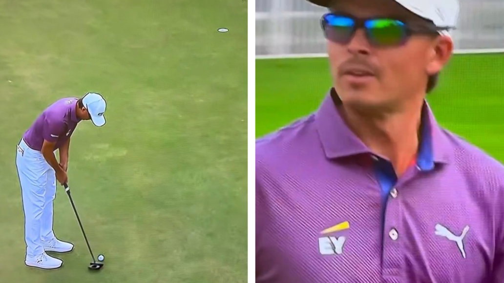 Rickie took aim at a spectator