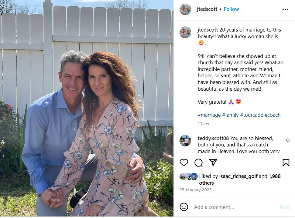 Ted Scott with wife Melanie