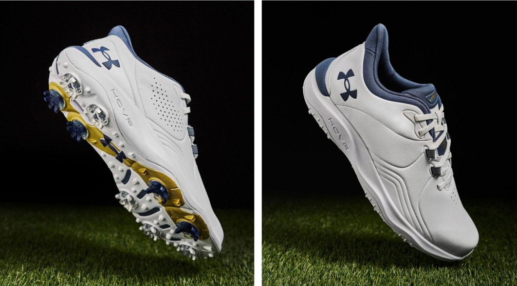 First Look: Under Armour Drive Pro Series Gold Edition golf shoes 2025