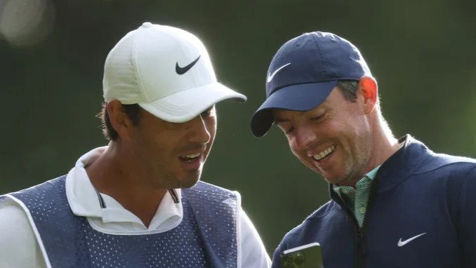 Harry Diamond with Rory McIlroy