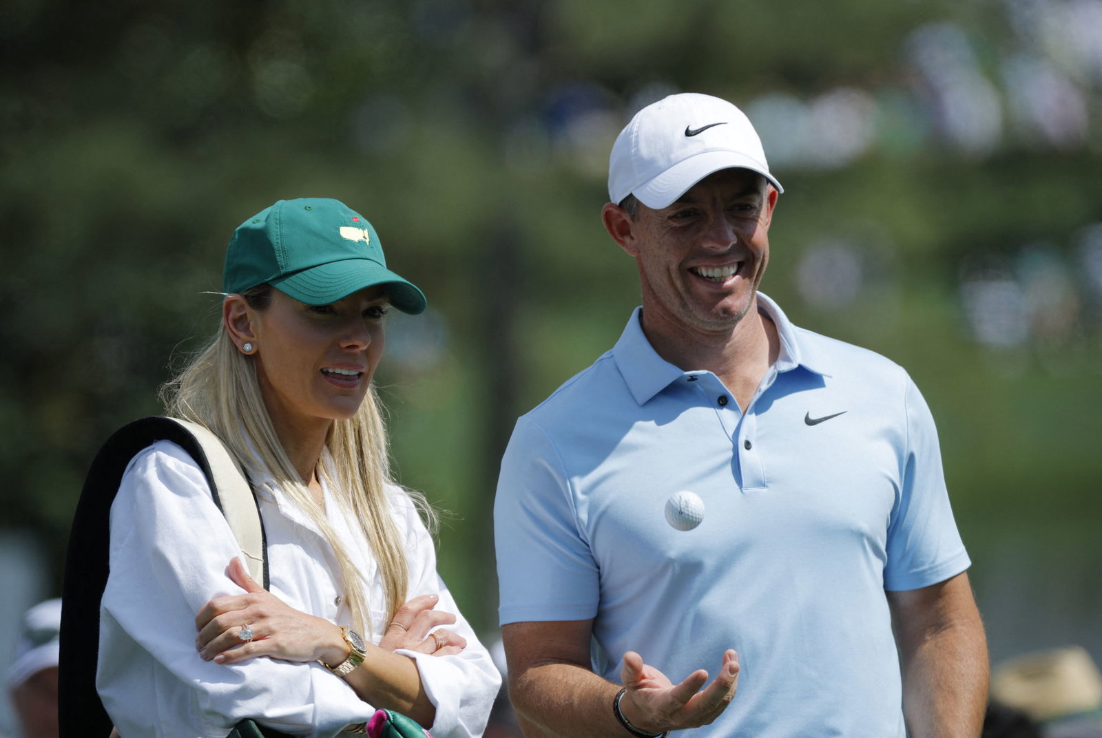 Rory McIlroy with wife Erica 