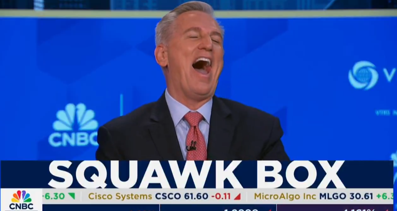 CNBC Squawk Box crew fall for Tiger Woods' April Fools' joke