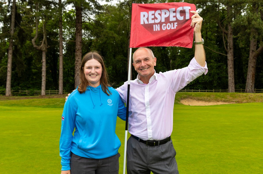 Lottie Woad with Jeremy Tomlinson
