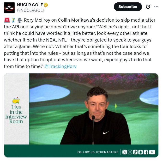 Rory McIlroy 