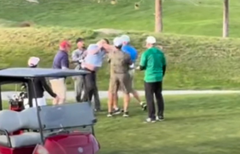 Fist fight breaks out after The Masters