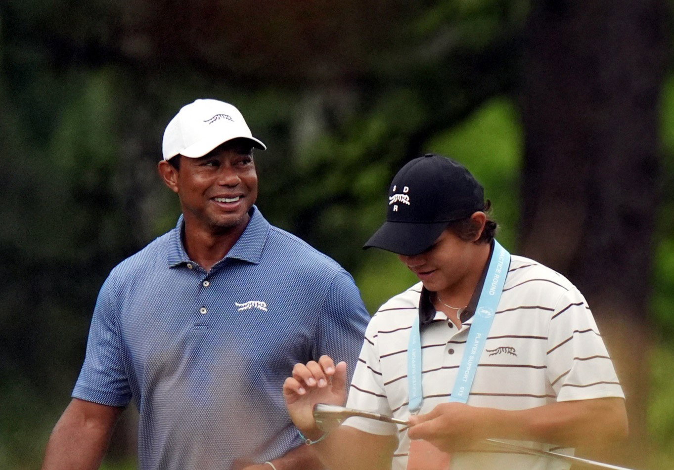 Tiger Woods and his son Charlie