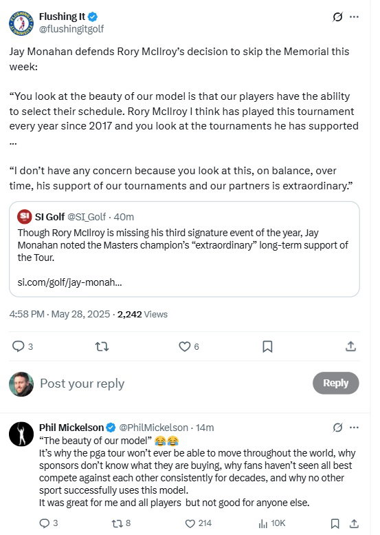 Mickelson takes aim at the PGA Tour 