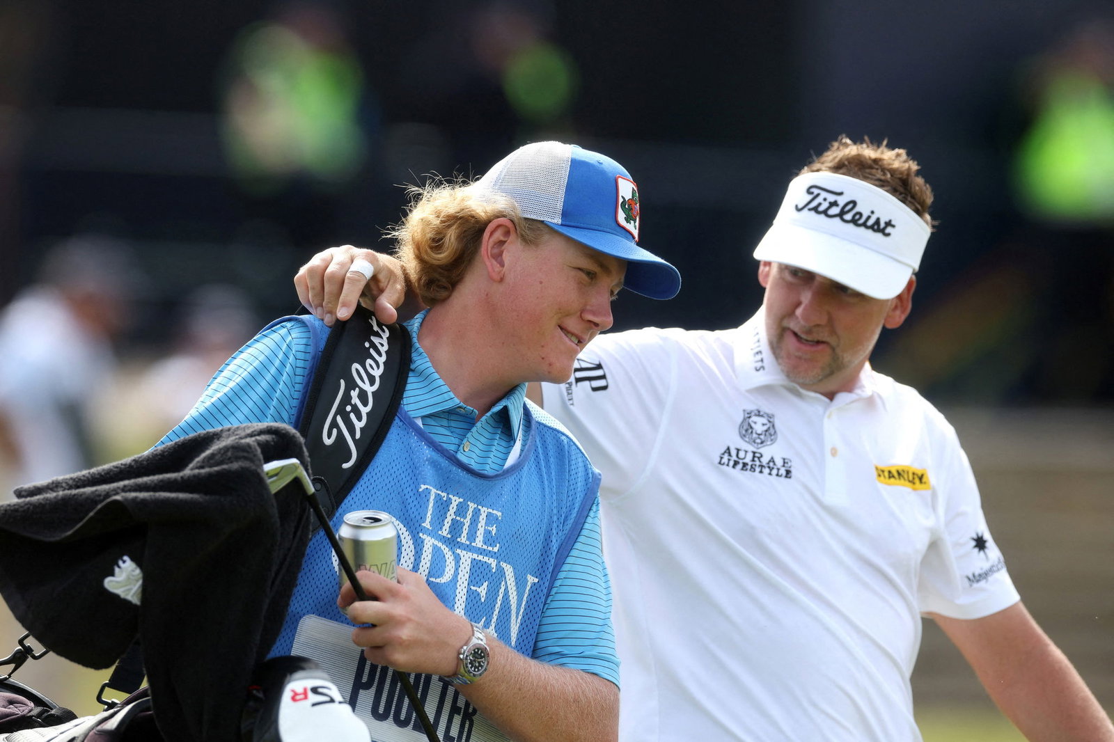 Ian Poulter and his son Luke