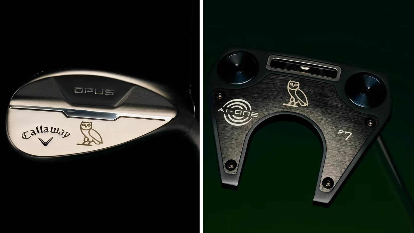 The Callaway x OVO Opus Wedges and Ai-ONE Putter
