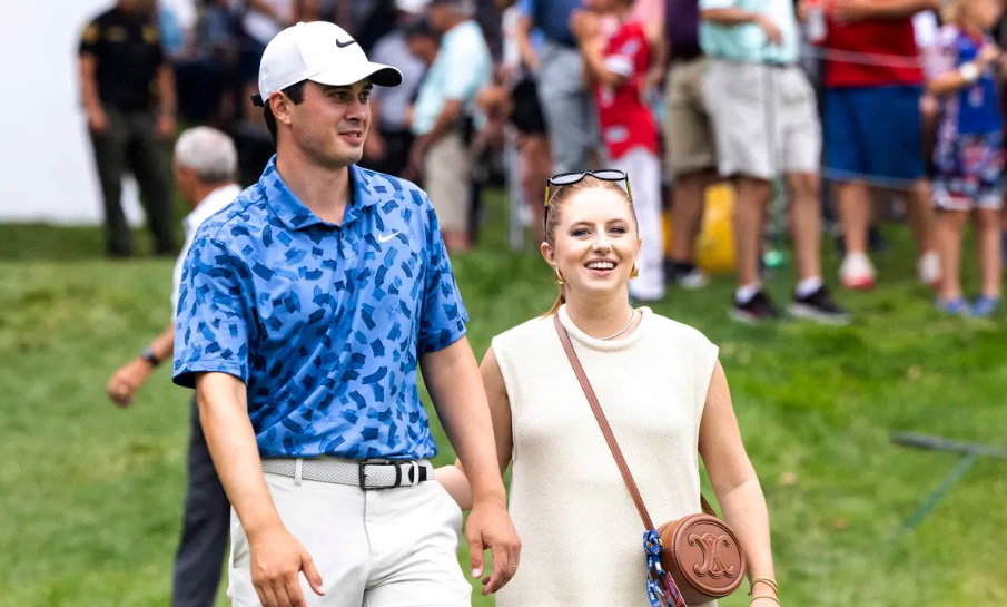 Davis Thompson with his wife