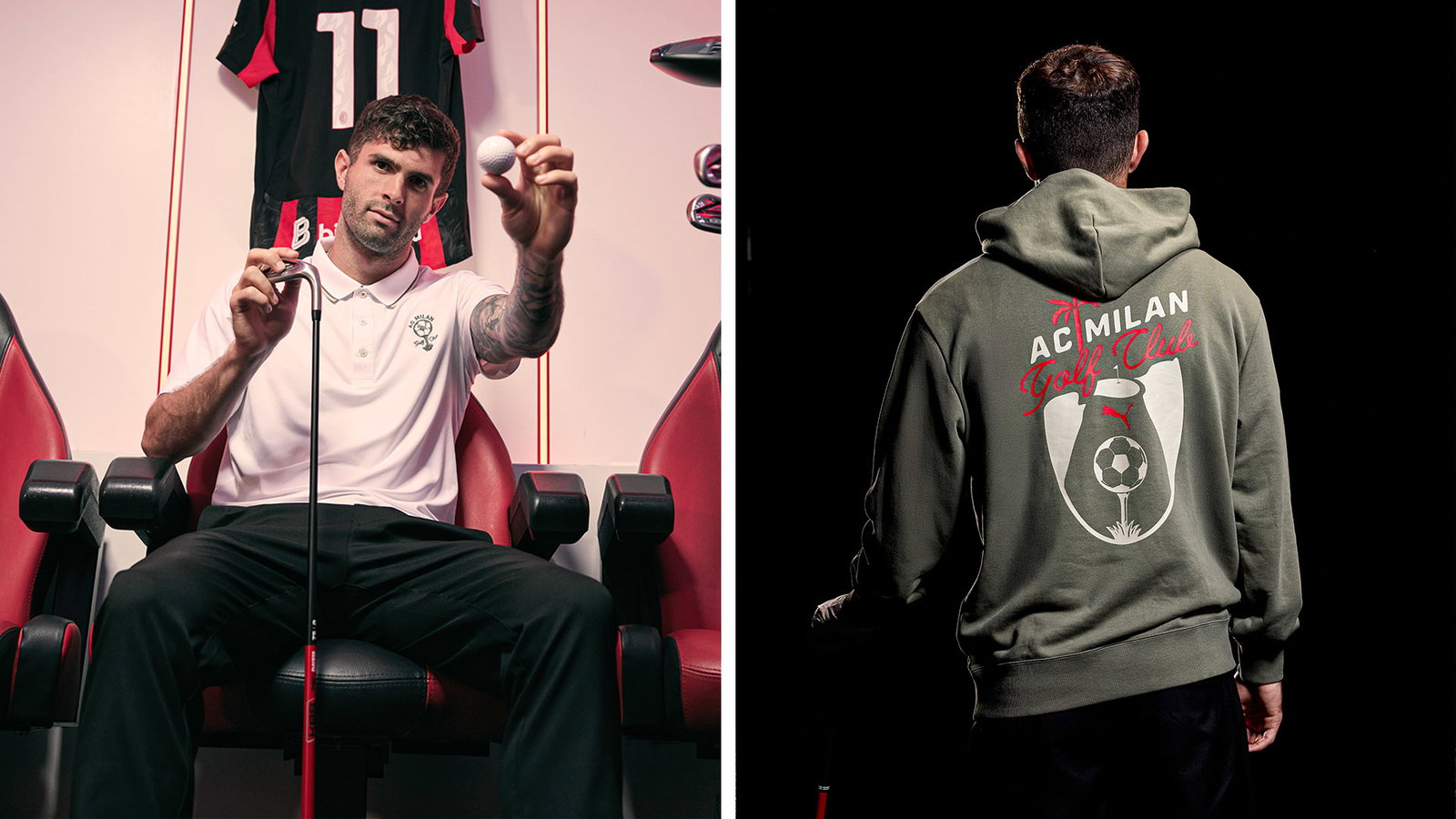 The Puma Golf x AC Milan collection brings football culture to the