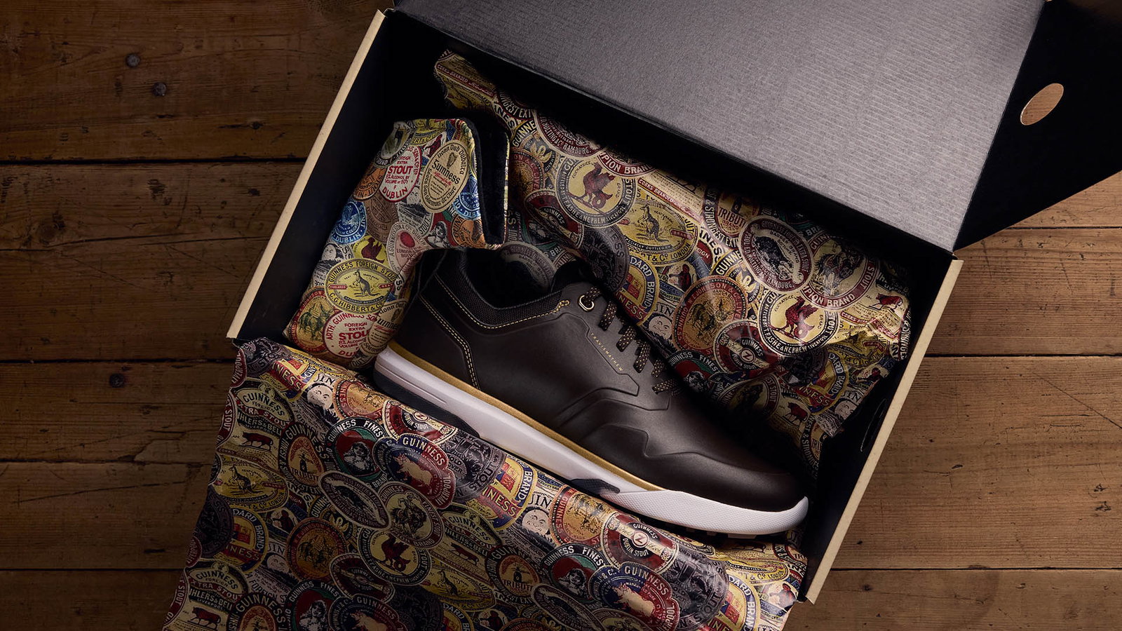 The TravisMathew x Guinness golf shoe collab helps you split the G