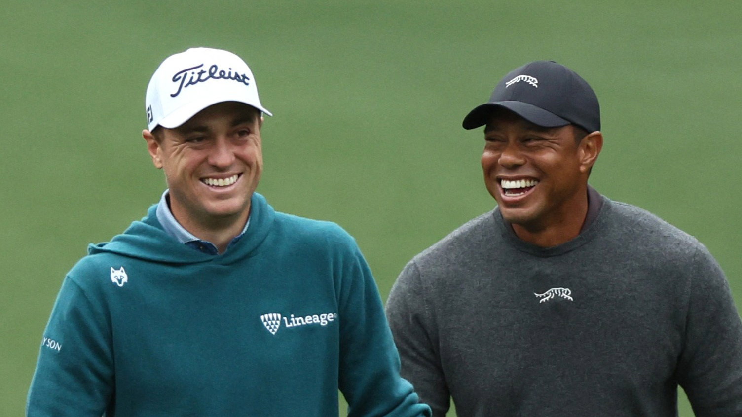 Justin Thomas and Tiger Woods