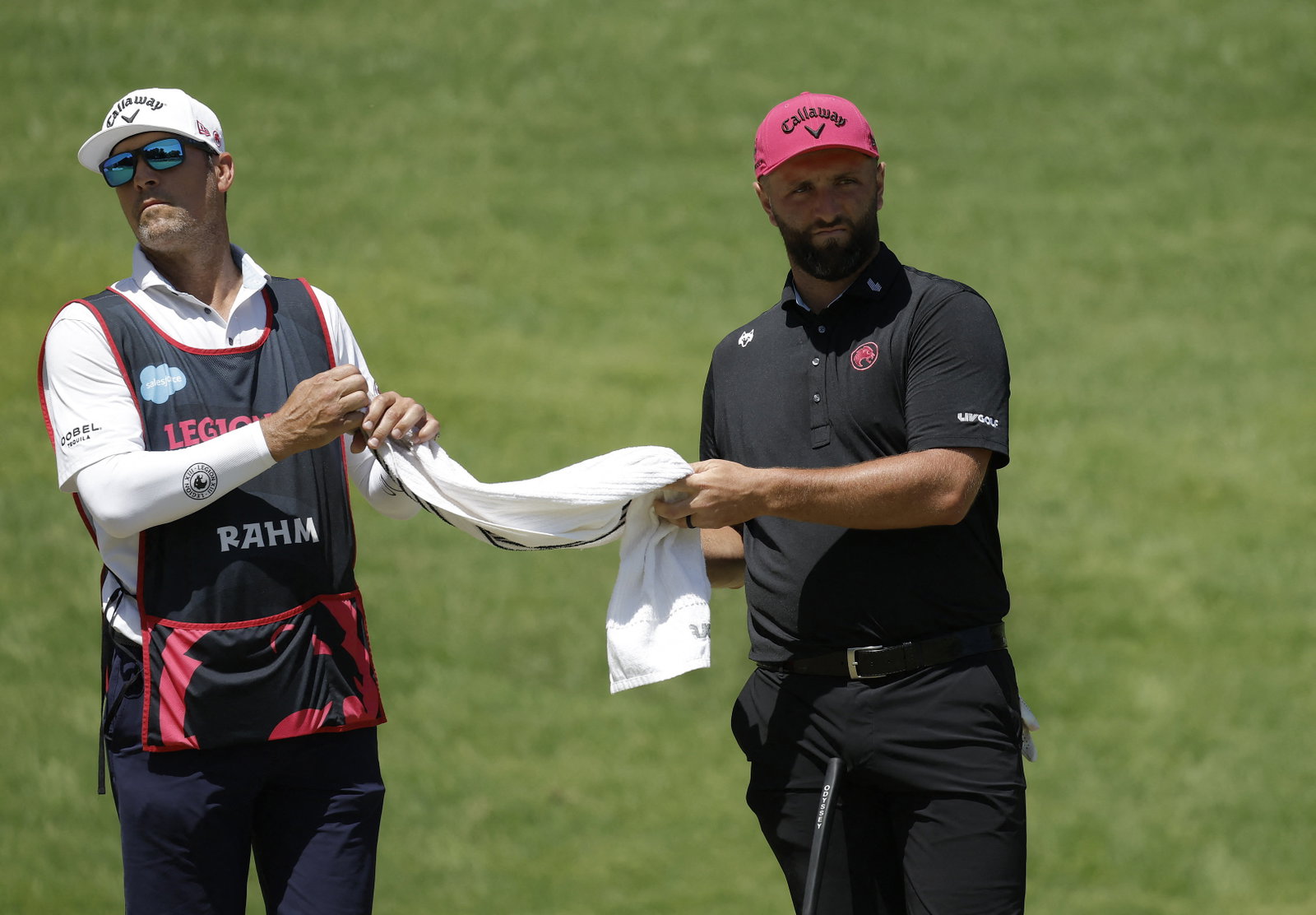 Adam Hayes with Jon Rahm