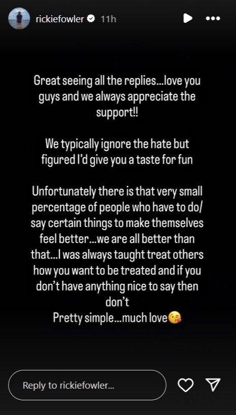 Credit: Instagram/Rickie Fowler