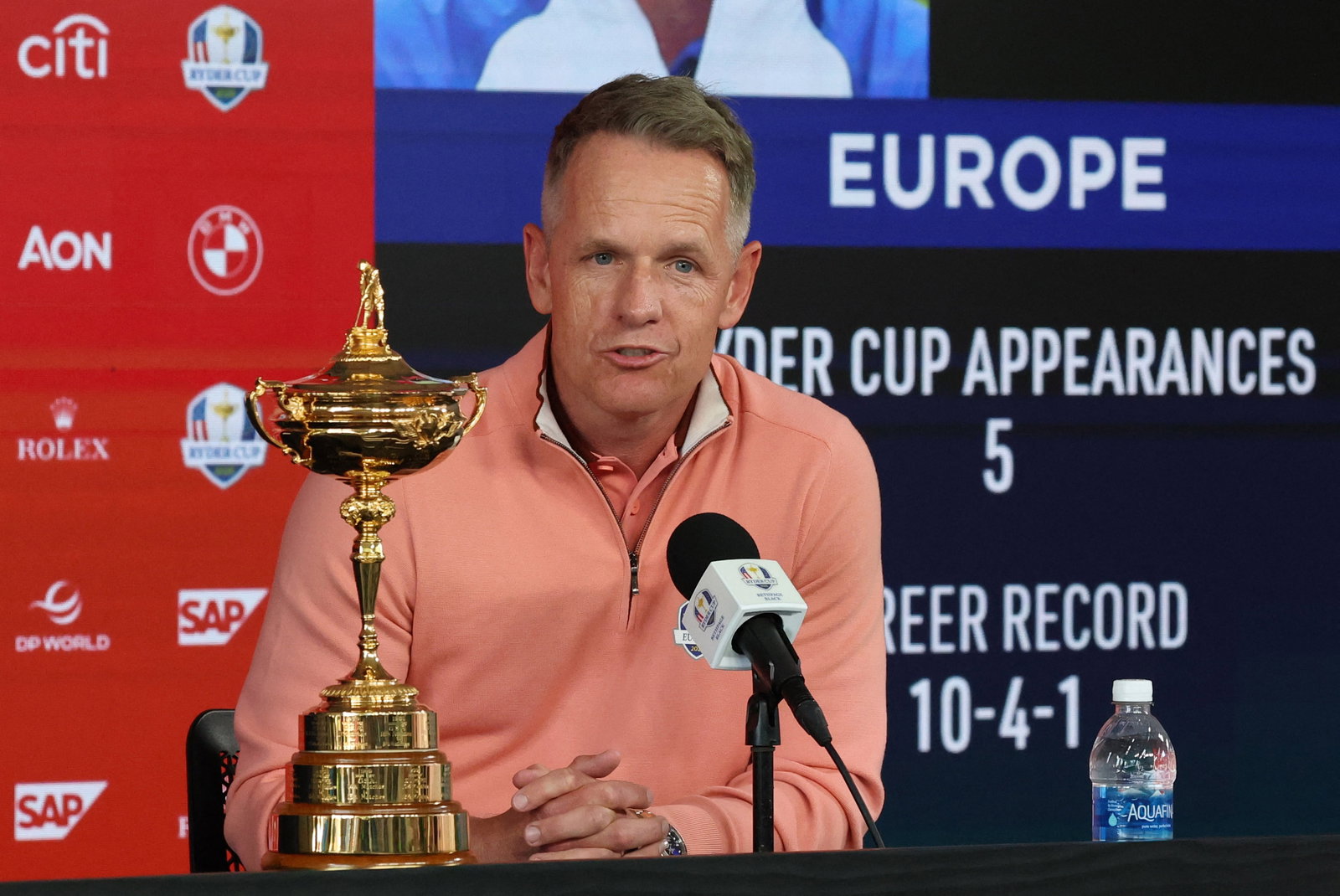 European Ryder Cup captain Luke Donald