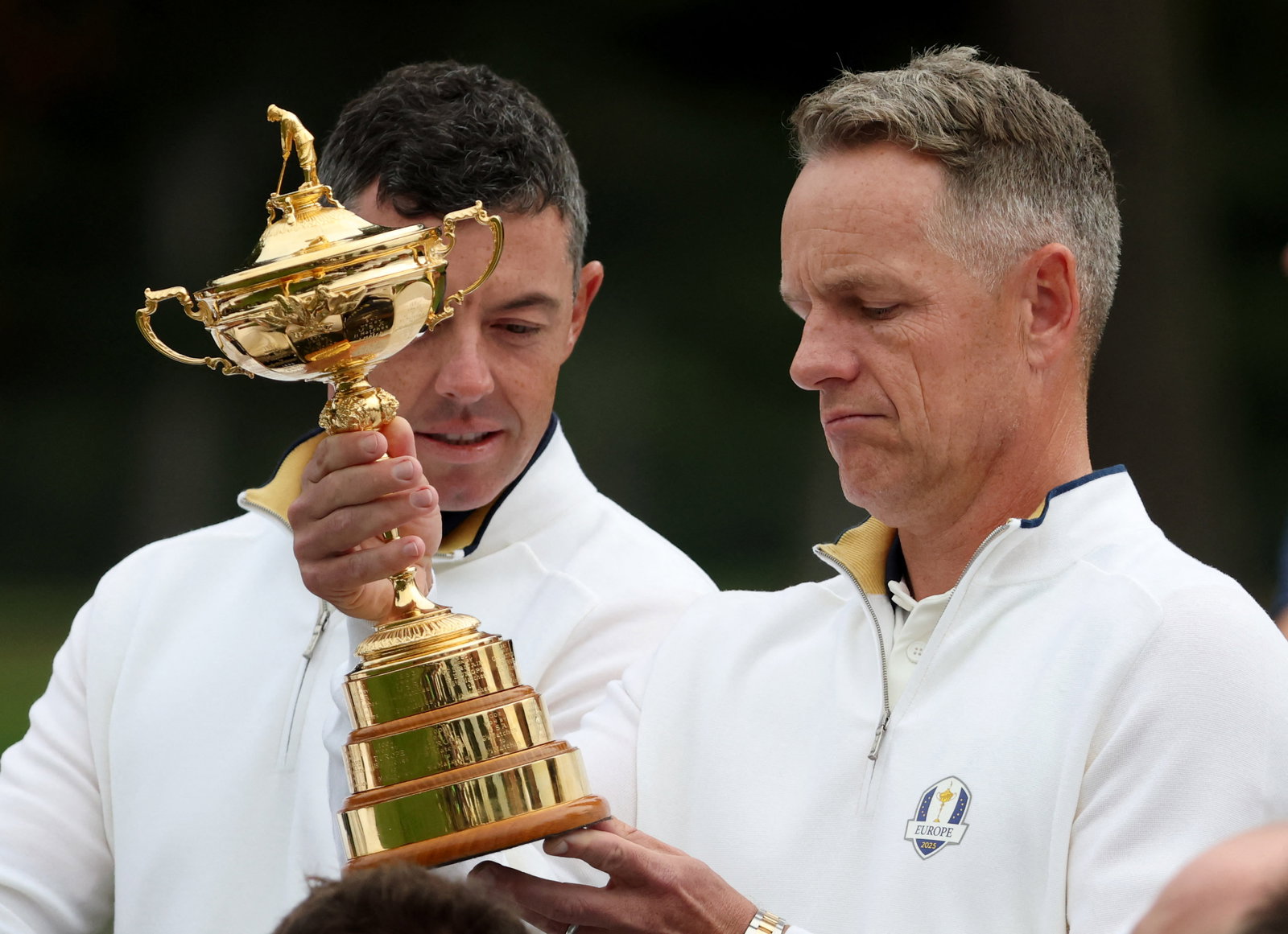 McIlroy and Donald with the Ryder Cup