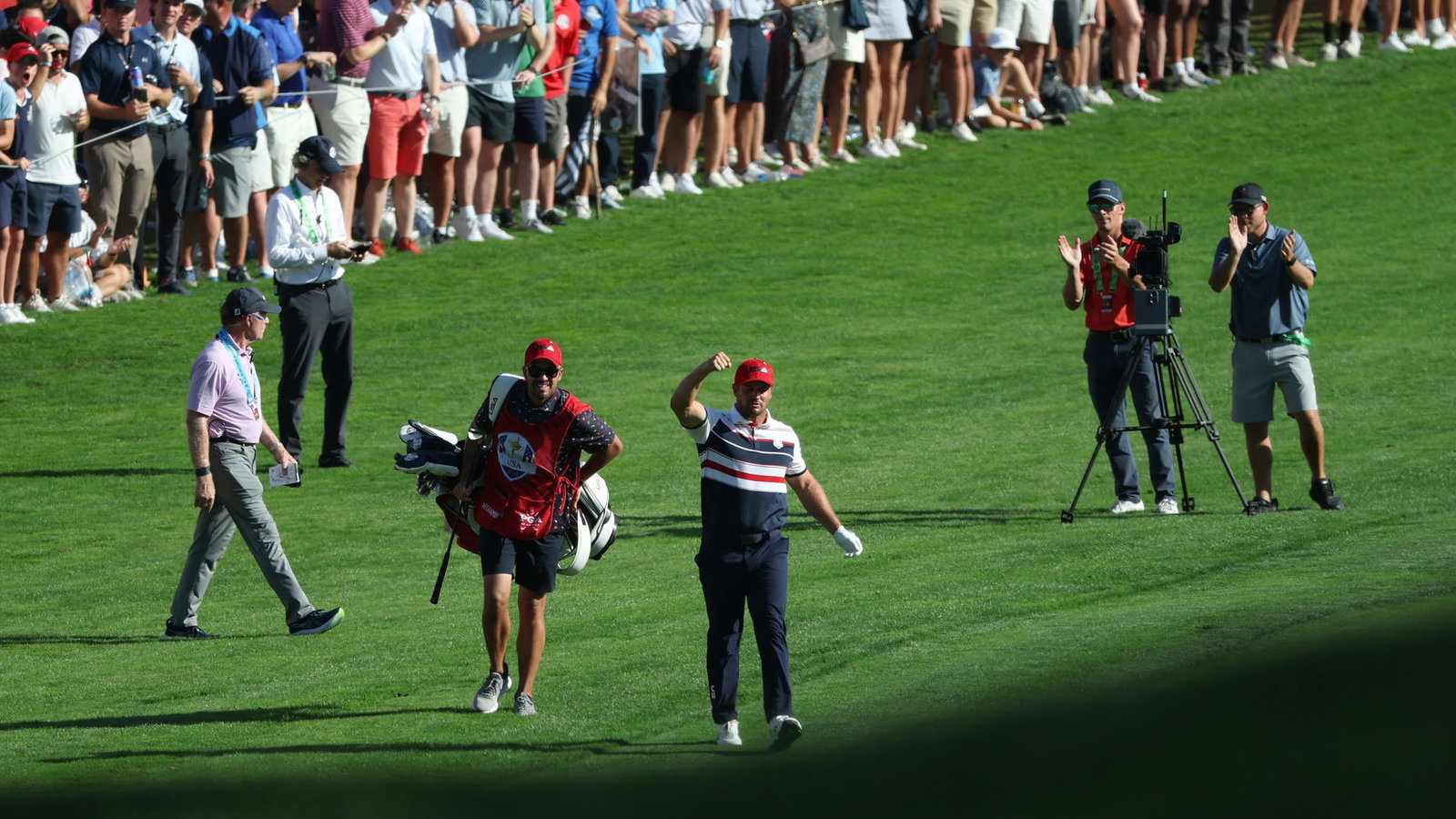 Bryson DeChambeau and Greg Bodine