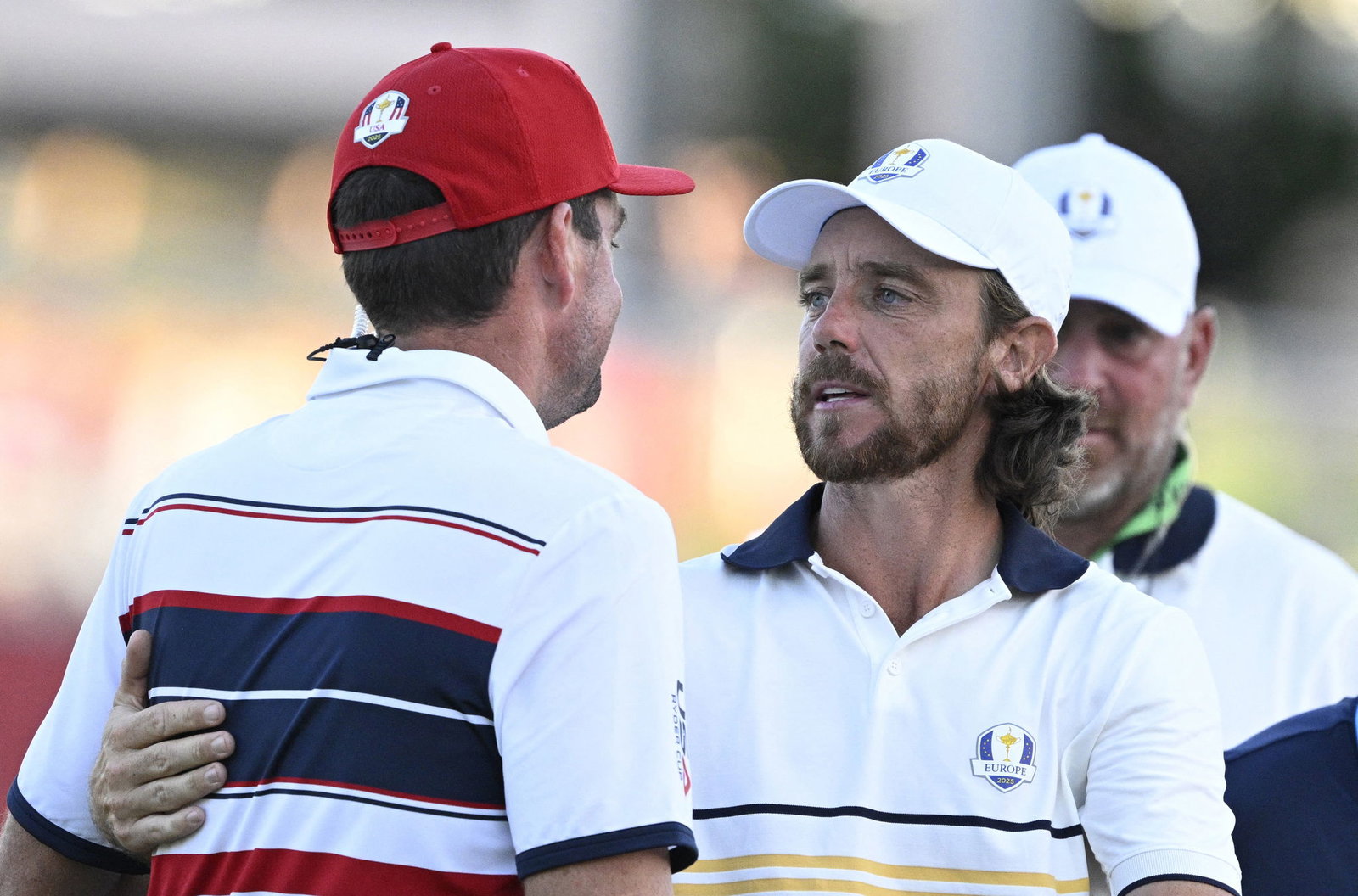 Fleetwood with Team USA captain Bradley