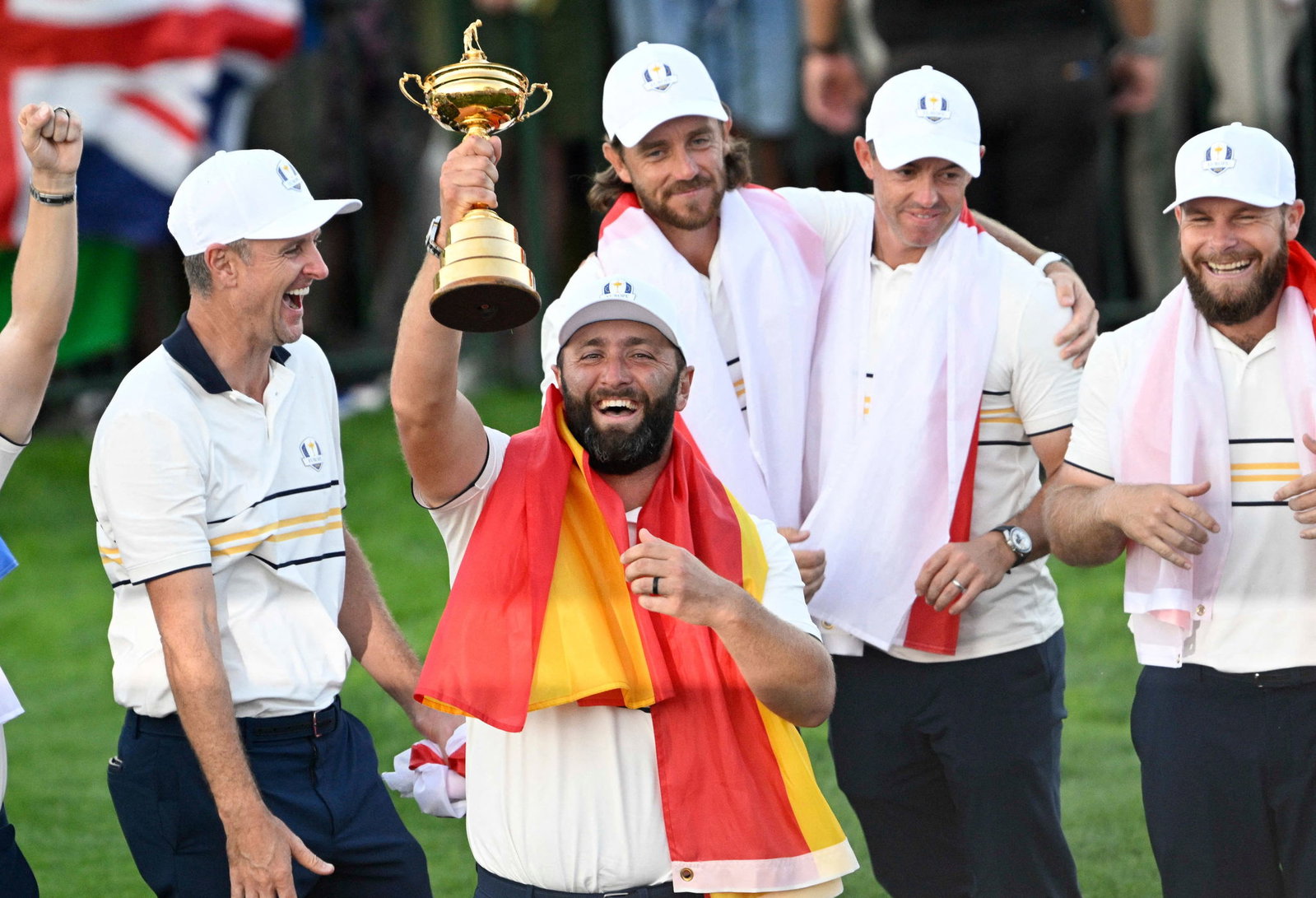 Rahm celebrates Ryder Cup victory at Bethpage