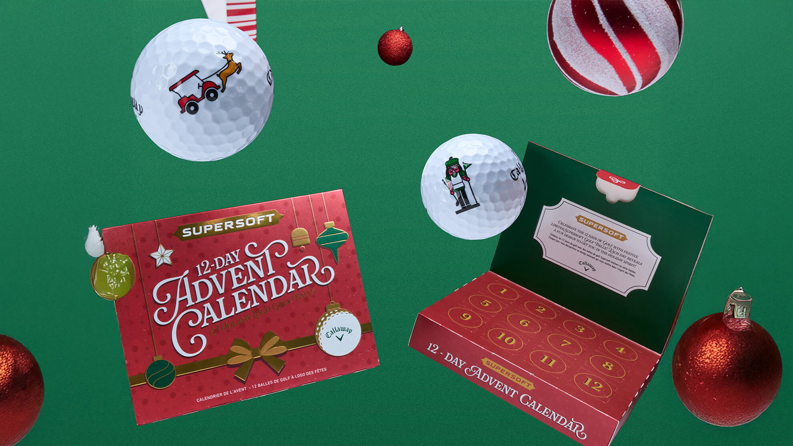Callaway's SuperSoft 12 Days Golf Ball Advent Calendar. Courtesy Callaway