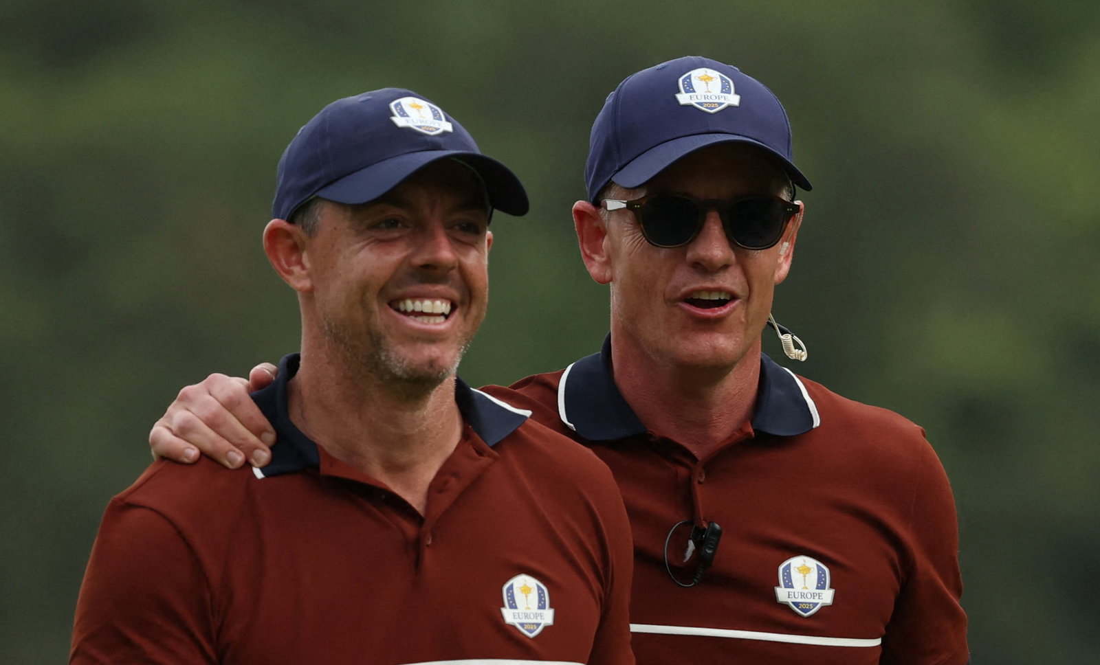 Rory McIlroy with Luke Donald at Bethpage