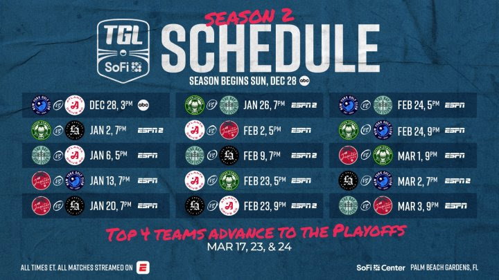 TGL schedule 2026