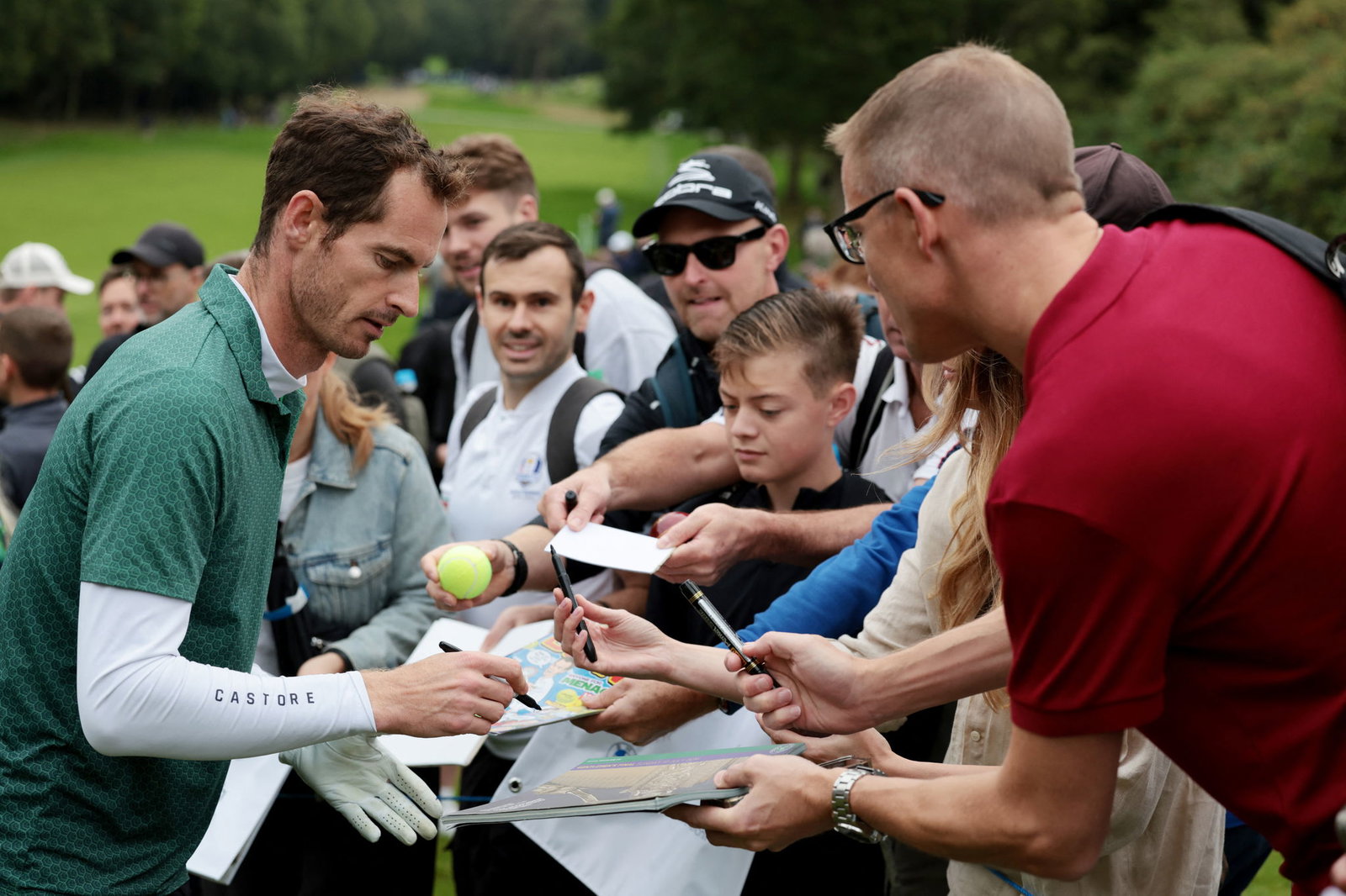 Andy Murray at the BMW PGA Championship 