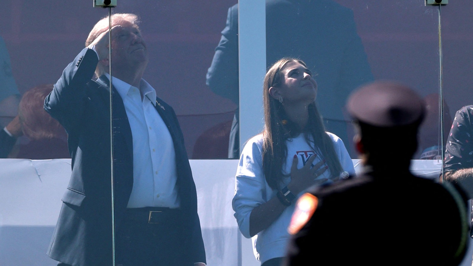 Donald Trump and Kai at the 2025 Ryder Cup