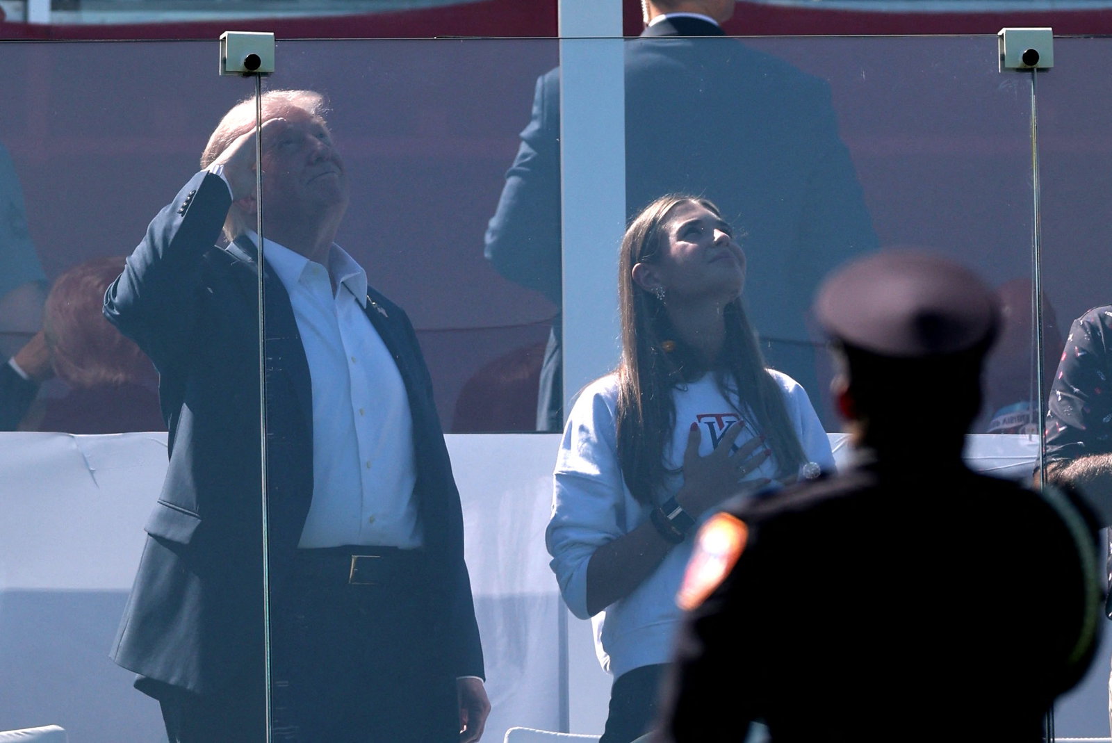 Donald Trump and Kai at the 2025 Ryder Cup
