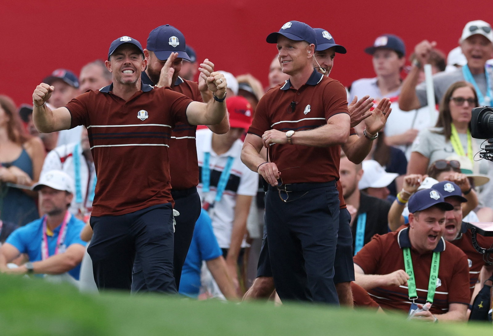 Rory McIlroy at the 2025 Ryder Cup