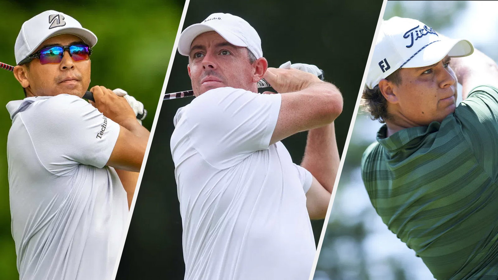 Kurt Kitayama, Rory McIlroy and Aldrich Potgieter