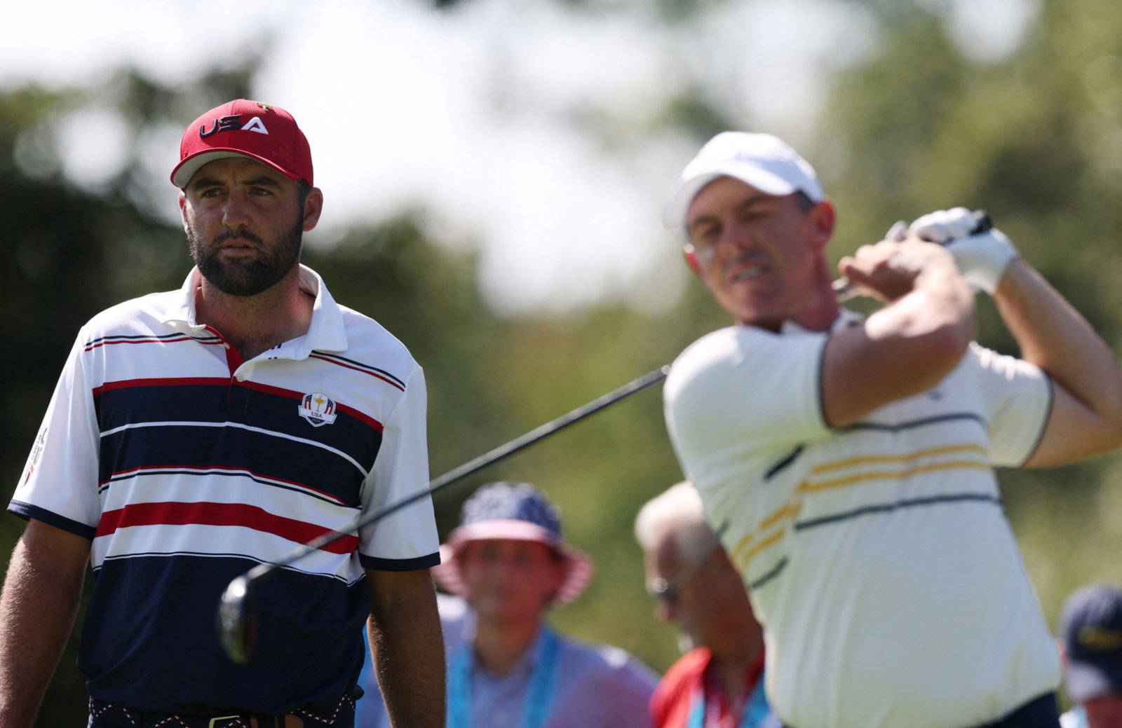 Scheffler and McIlroy at the Ryder Cup