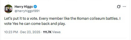 Harry Higgs' reply to the PGA Tour's statement