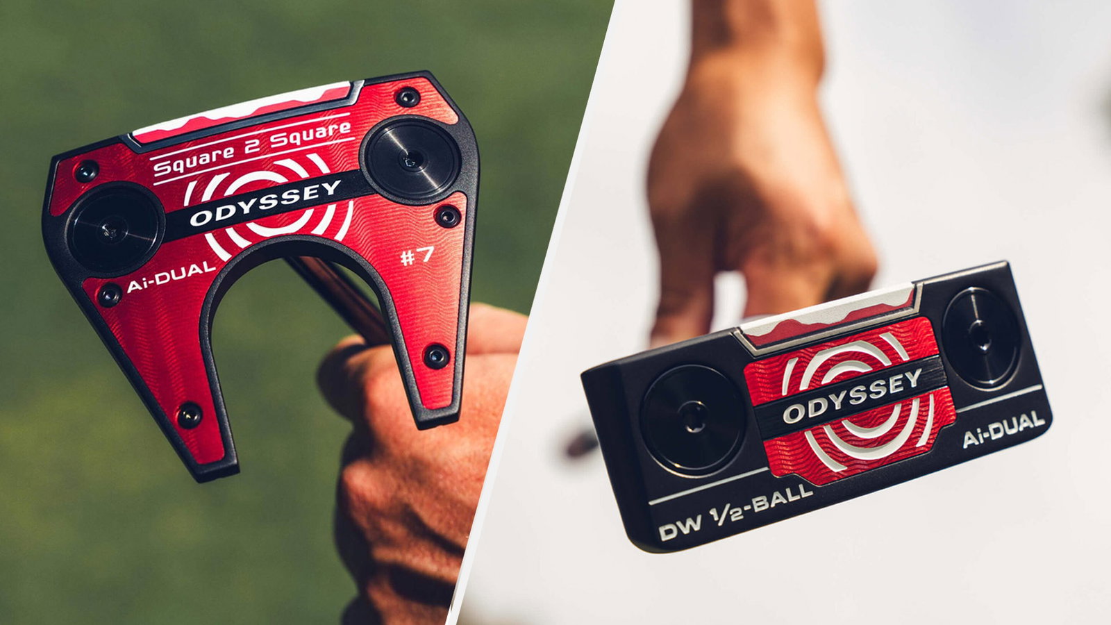 Odyssey's new Ai-DUAL putters. Courtesy Odyssey