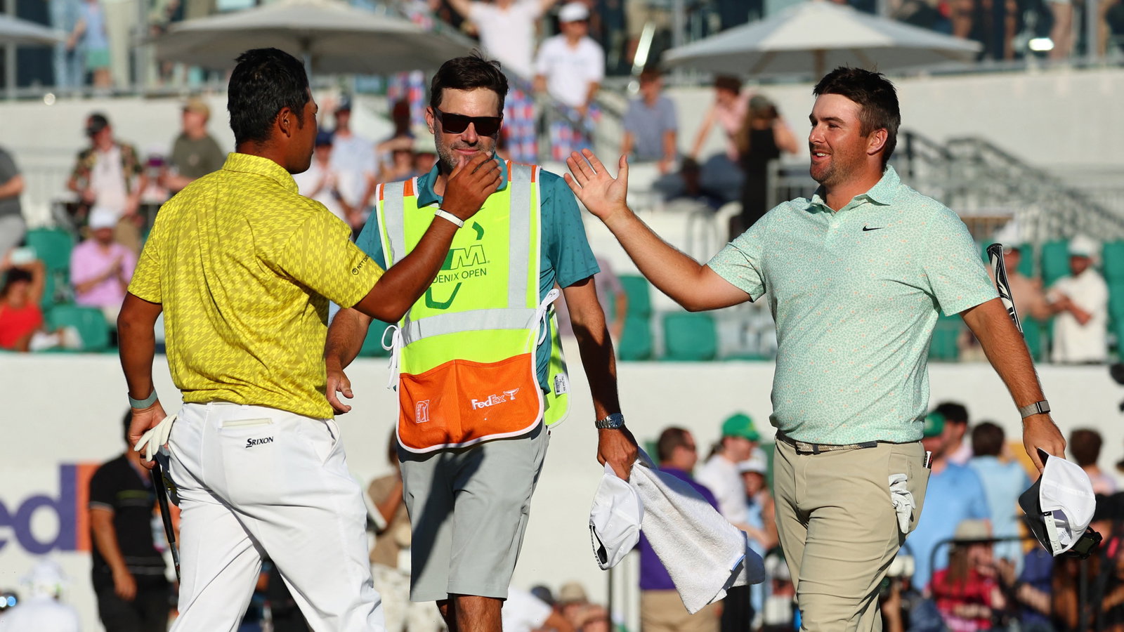 Hideki Matsuyama was beaten by Chris Gotterup in a play-off at the WM Phoenix Open