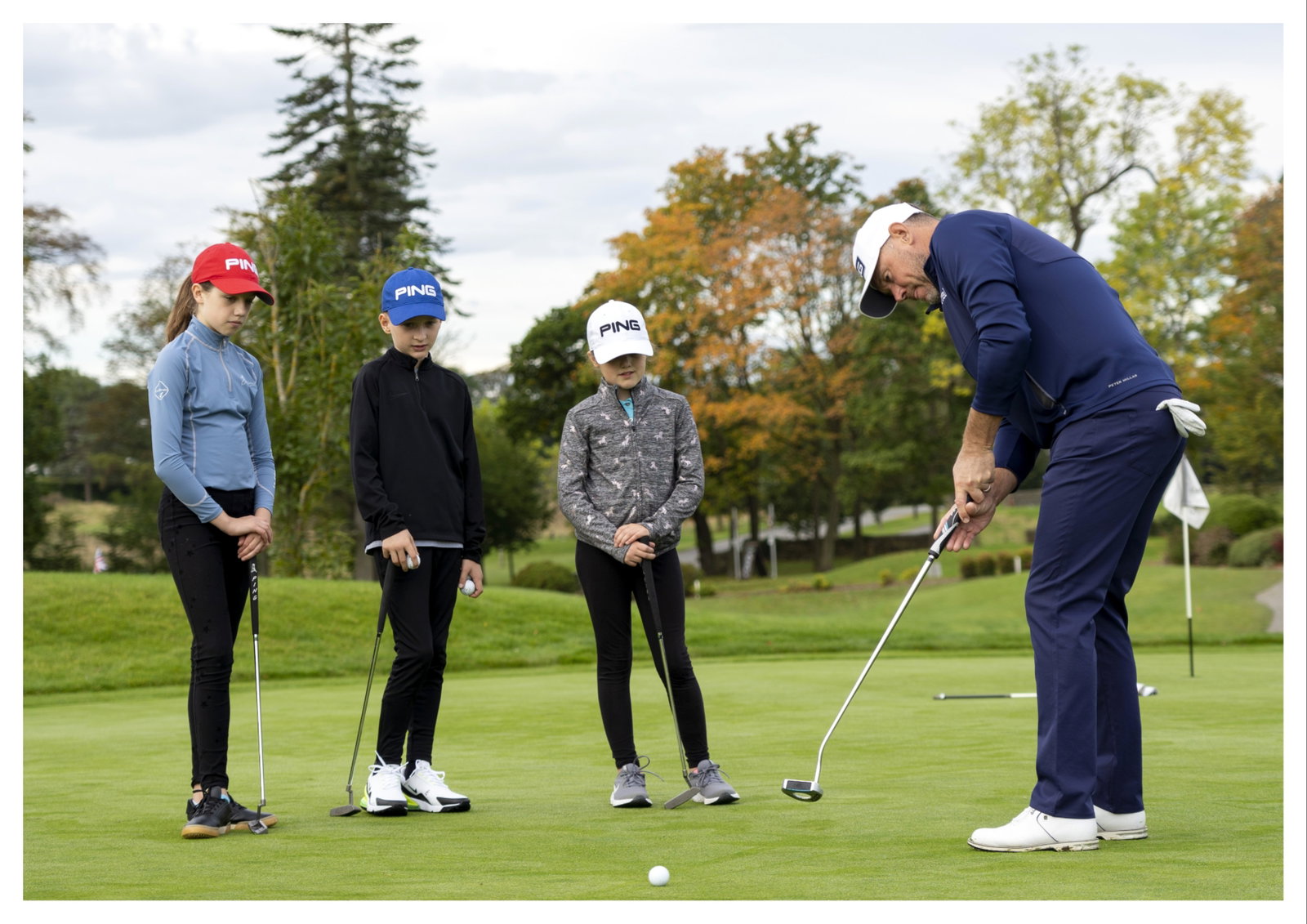 Westwood teaching juniors at Close House