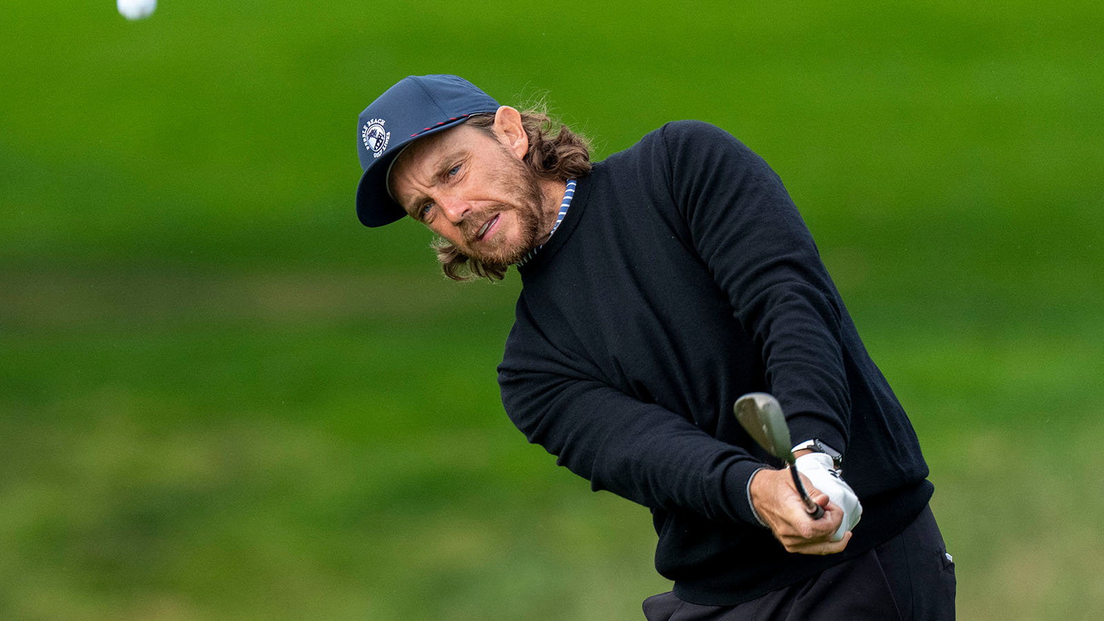 Tommy Fleetwood during the final round of the AT&T Pebble Beach Pro-Am