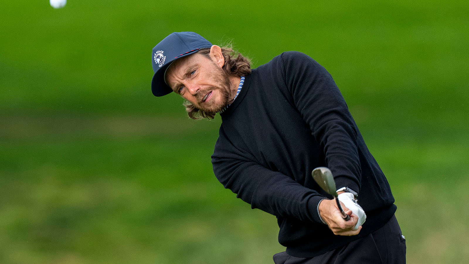 Tommy Fleetwood during the final round of the AT&T Pebble Beach Pro-Am