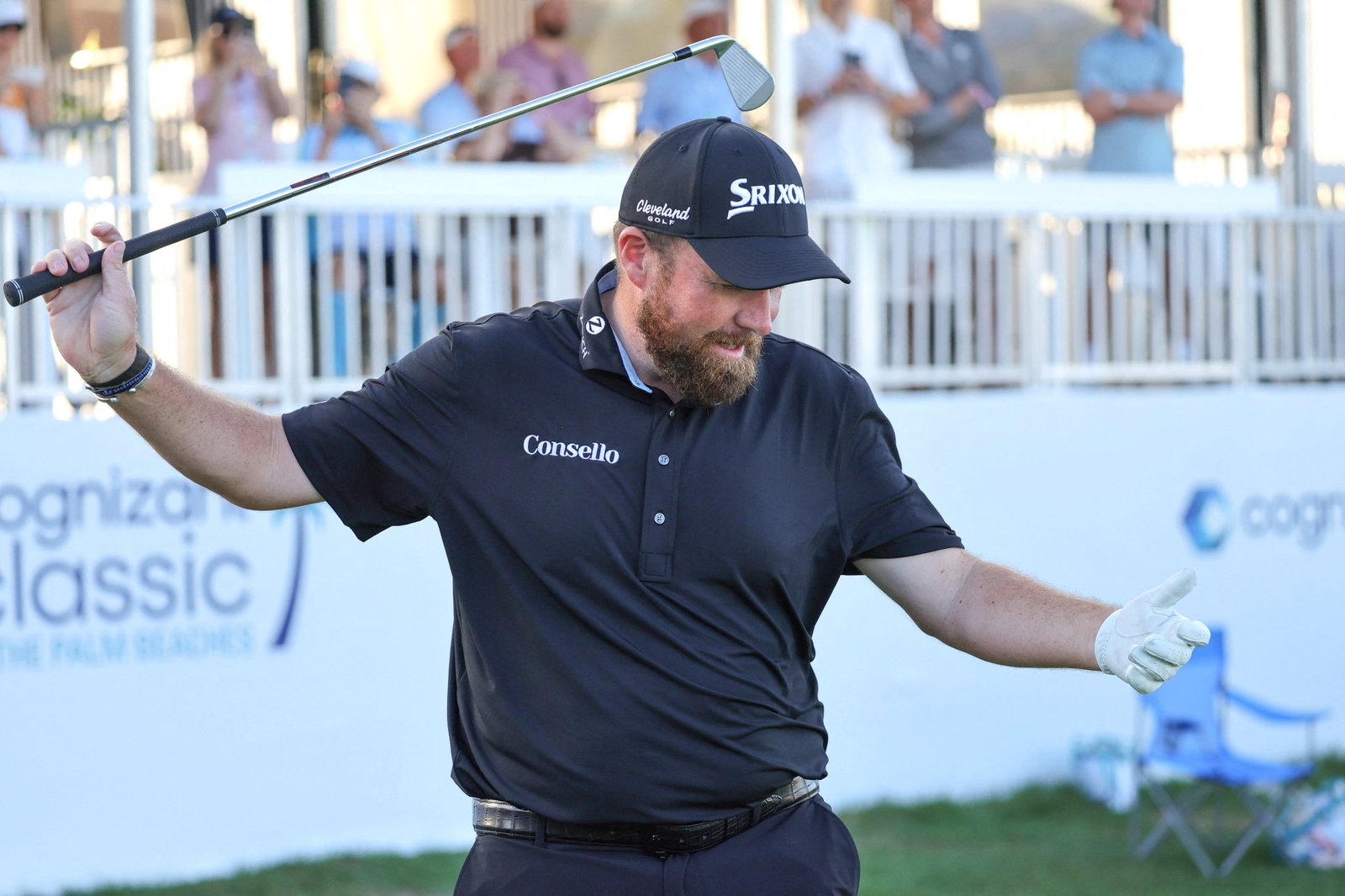 Hit ball during practice swing
